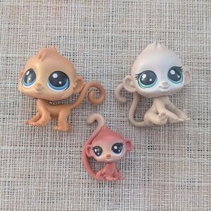 LPS Littlest Pet Shop Monkeyford Family Pack Birthday Bash Generation 6 Figures